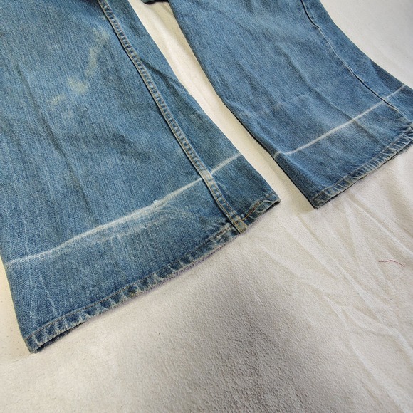 H.A.S.H. Jeans Wide Leg Flare Women 31x36 Blue Vintage High Rise Light Wash - Picture 9 of 16